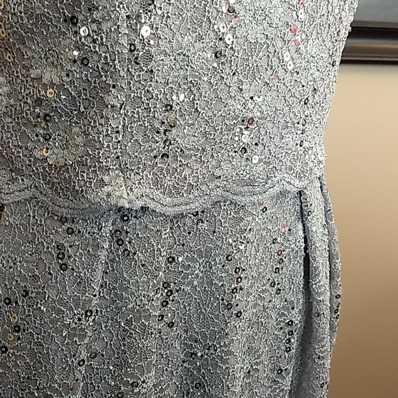 NWT Alex Evenings Dress Dove Gray‎ Silver - Gray Formal Dress - Picture 10 of 16
